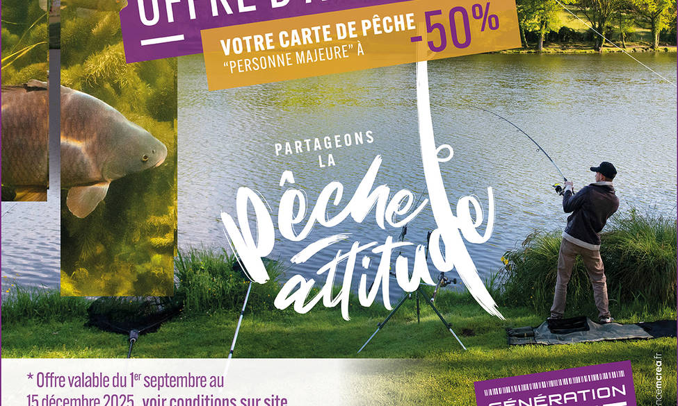 Carte de Pêche à -50%